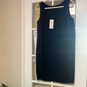 Eileen Fisher Elegant Black Sleeveless Mini Dress